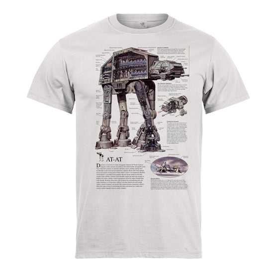 Μπλούζα της εταιρίας Pegasus λευκή με τύπωμα Star Wars AT - AT