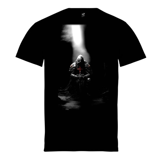 Μπλούζα της εταιρίας Pegasus μαύρη με τύπωμα Templar Ναϊτης