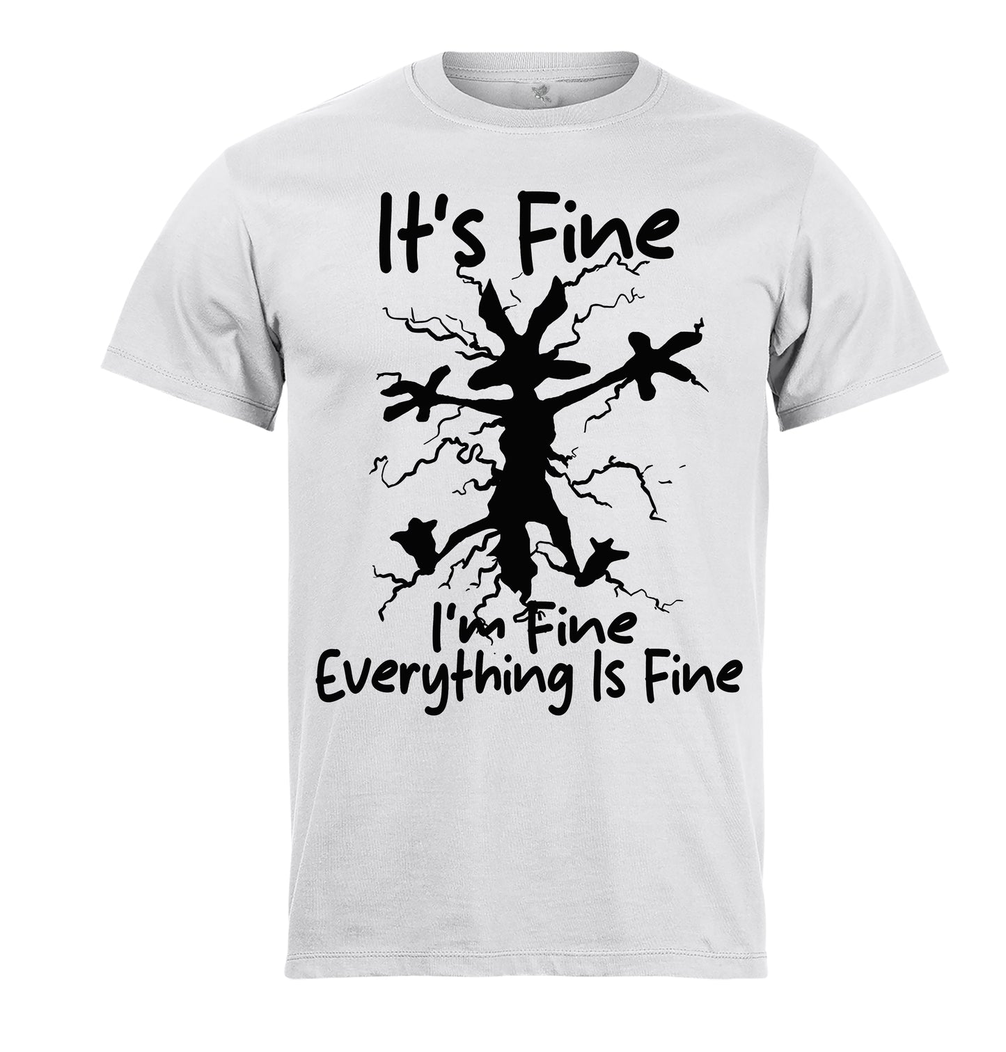 Μπλούζα της εταιρίας Pegasus λευκή με τύπωμα Coyote Everything is fine