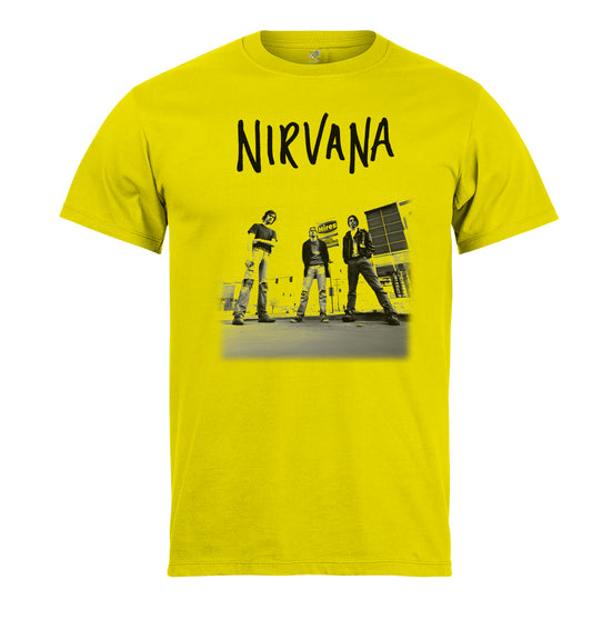 Μπλούζα της εταιρίας Pegasus κίτρινη με τύπωμα  Nirvana