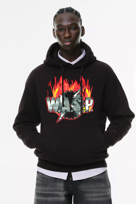 Φούτερ με κουκούλα και τσέπες Prenium ποιότητας της εταιρίας Lux in Tenebris με τύπωμα WASP