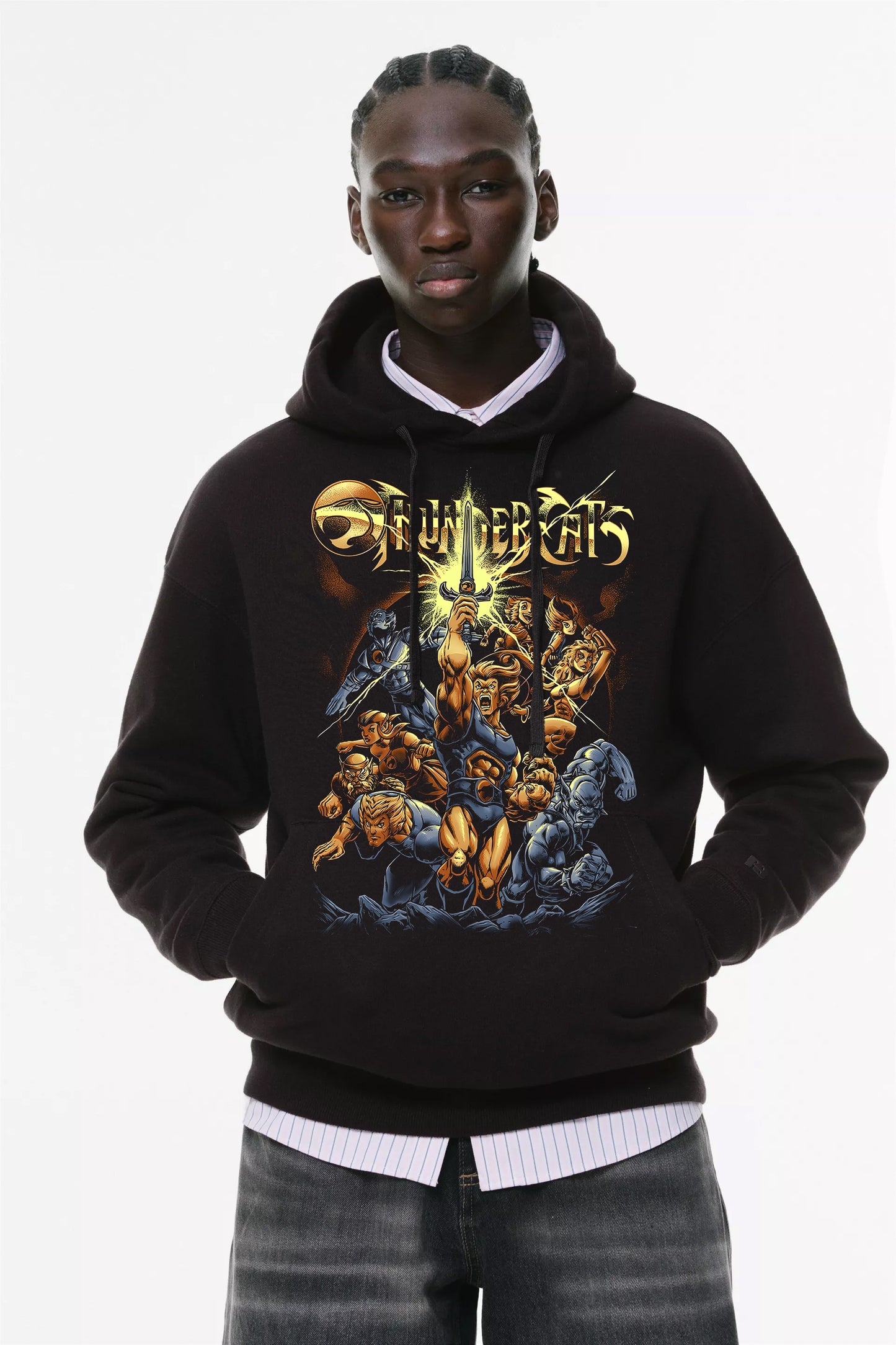 Φούτερ με κουκούλα και τσέπες Prenium ποιότητας της εταιρίας Lux in Tenebris με τύπωμα Thundercats