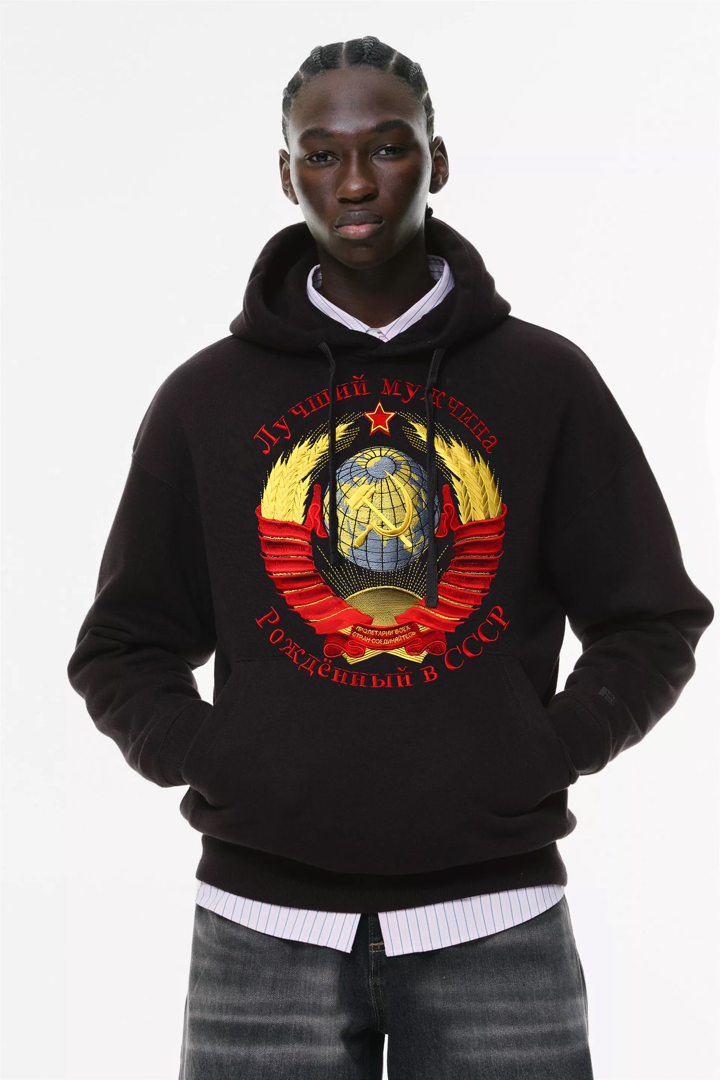 Φούτερ με κουκούλα και τσέπες Prenium ποιότητας της εταιρίας Lux in Tenebris με τύπωμα CCCP