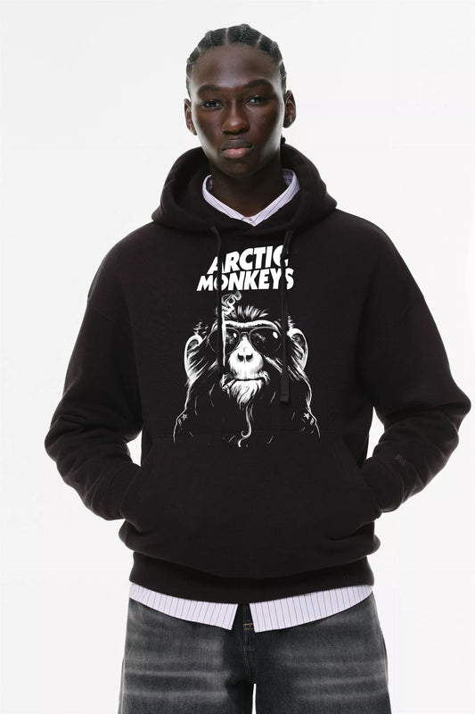 Φούτερ με κουκούλα και τσέπες Prenium ποιότητας της εταιρίας Lux in Tenebris με τύπωμα Arctic Monkeys