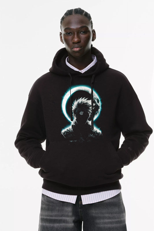 Φούτερ με κουκούλα και τσέπες Prenium ποιότητας της εταιρίας Lux in Tenebris με τύπωμα Anime Art Design