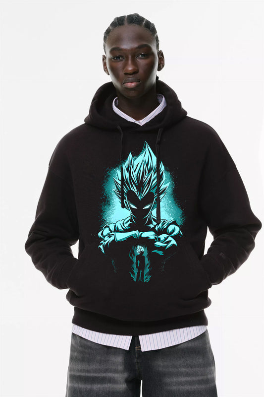 Φούτερ με κουκούλα και τσέπες Prenium ποιότητας της εταιρίας Lux in Tenebris με τύπωμα Anime Art Design