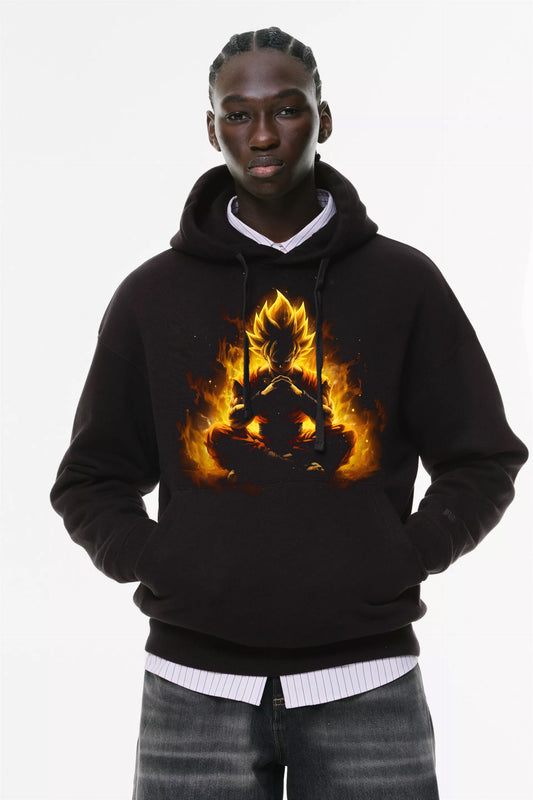 Φούτερ με κουκούλα και τσέπες Prenium ποιότητας της εταιρίας Lux in Tenebris με τύπωμα Dragon Ball Z - Anime