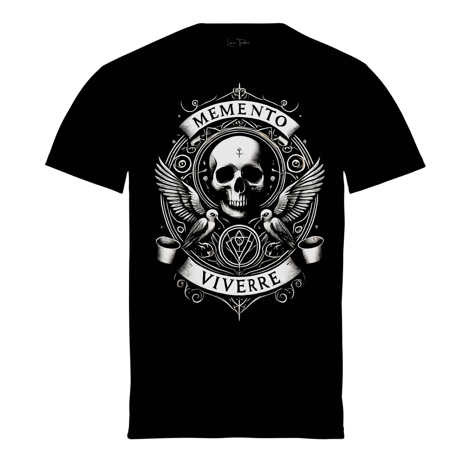Μπλούζα μακό 100% βαμβάκι Prenium Ποιότητας της LIT - Momento Mori Collection με τύπωμα Memento Mori Κρανίο