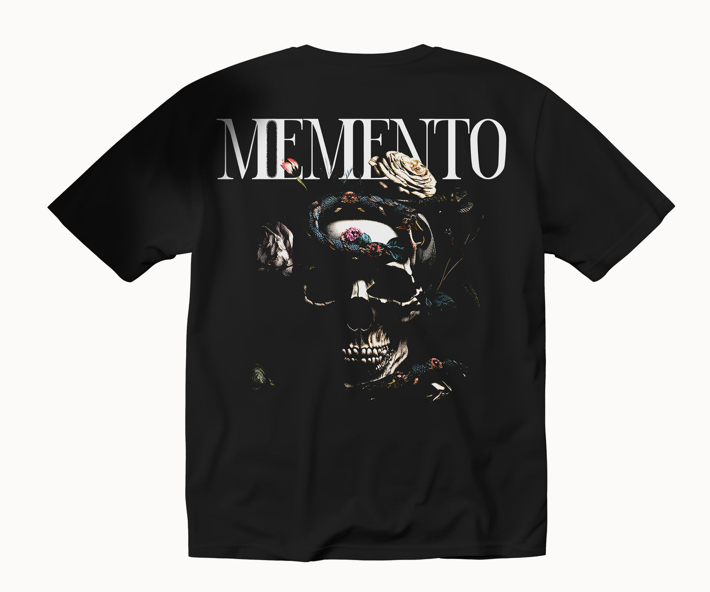 Μπλούζα μακό 100% βαμβάκι Prenium Ποιότητας της LIT - Momento Mori Collection με τύπωμα Memento Mori Κρανίο