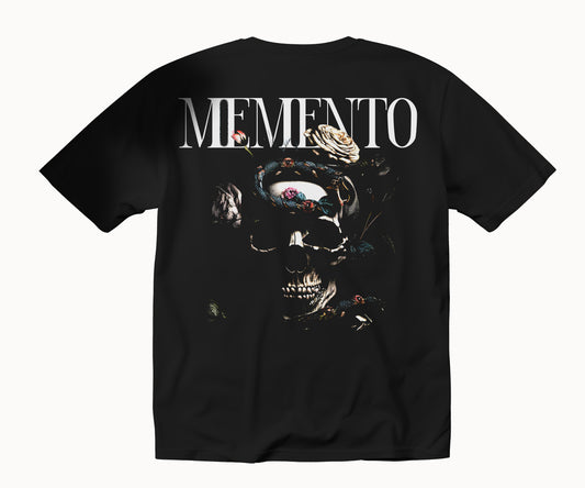 Μπλούζα μακό 100% βαμβάκι Prenium Ποιότητας της LIT - Momento Mori Collection με τύπωμα Memento Mori Κρανίο