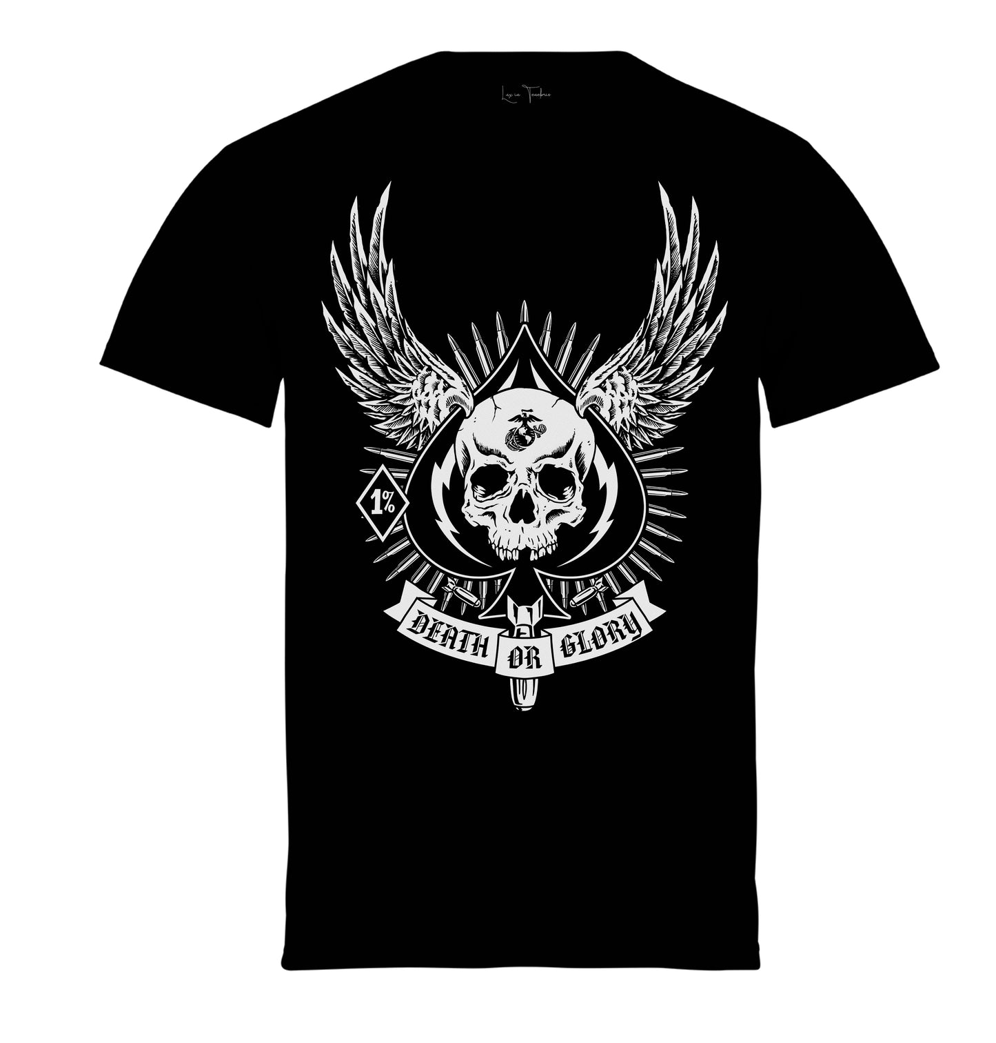 Μπλούζα μακό 100% βαμβάκι Prenium Ποιότητας της LIT - Momento Mori Collection με τύπωμα Memento Mori Κρανίο