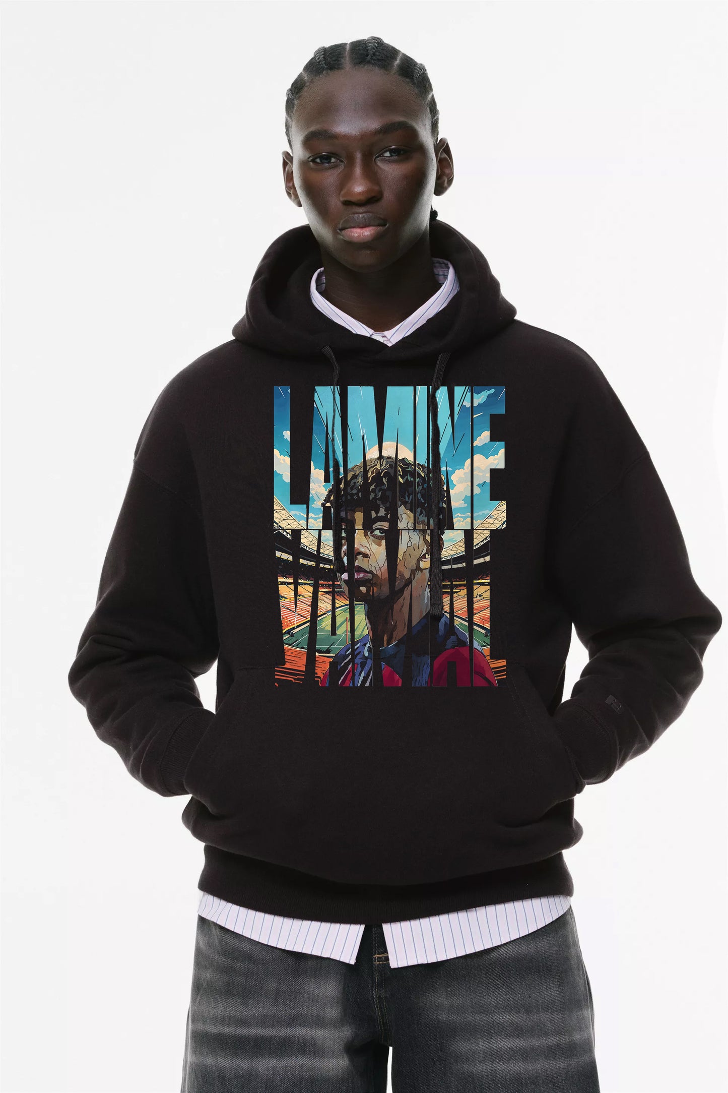 Φούτερ με κουκούλα και τσέπες Prenium ποιότητας της εταιρίας Lux in Tenebris με τύπωμα Yamal