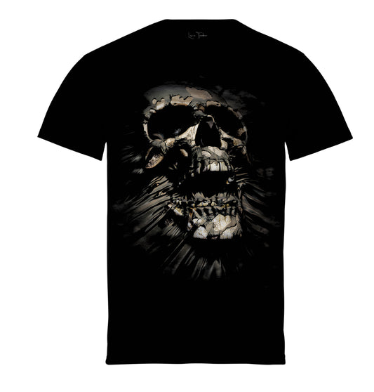 Μπλούζα μακό 100% βαμβάκι Prenium Ποιότητας της LIT - Momento Mori Collection με τύπωμα Memento Mori Κρανίο