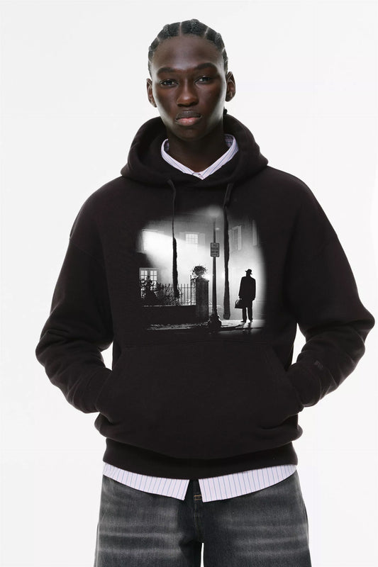 Φούτερ με κουκούλα και τσέπες Prenium ποιότητας της εταιρίας Lux in Tenebris με τύπωμα Exorcist