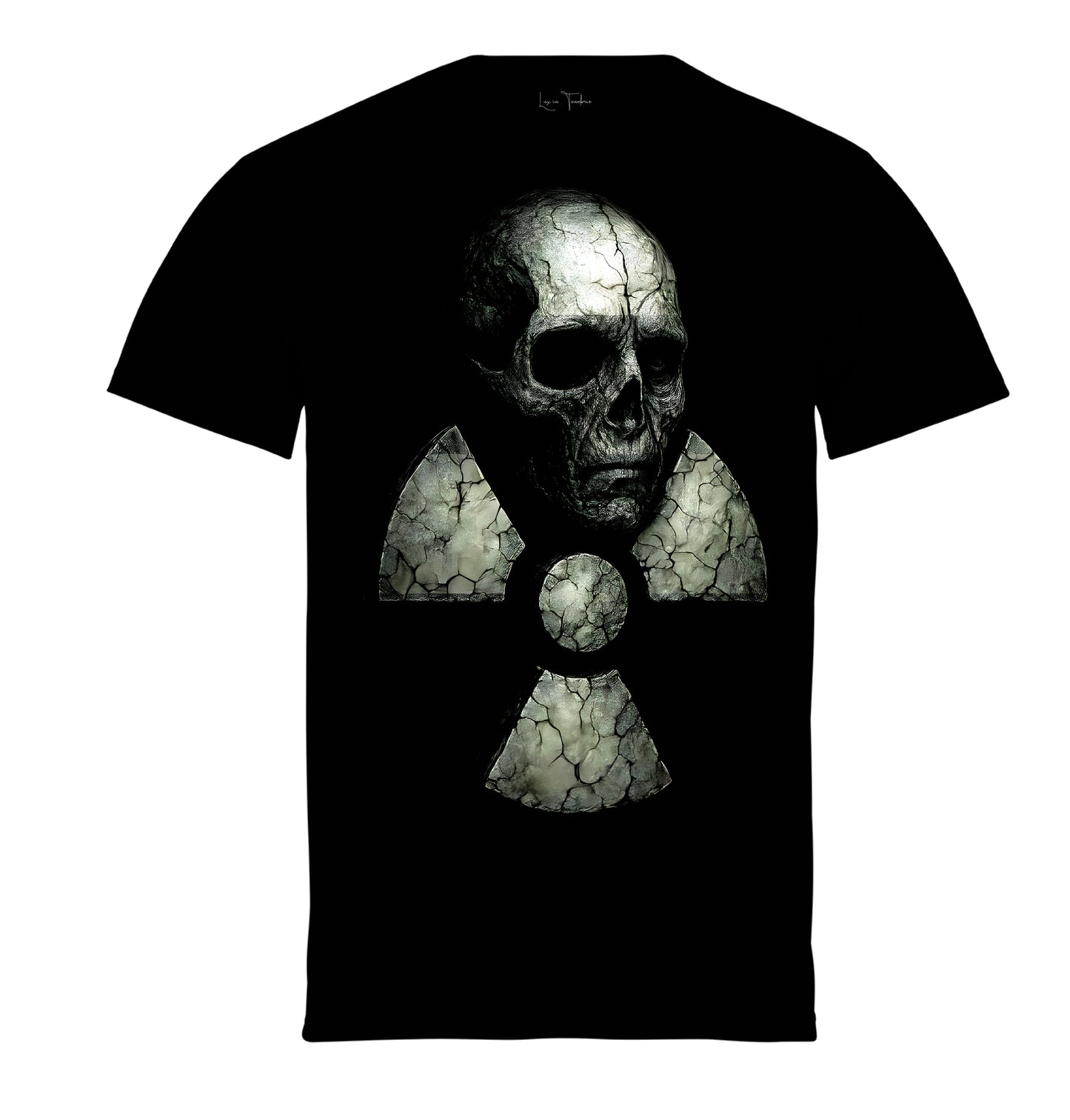 Μπλούζα μακό 100% βαμβάκι Prenium Ποιότητας της LIT - Momento Mori Collection με τύπωμα Memento Mori Κρανίο Ραδιενέργεια