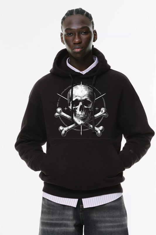 Φούτερ με κουκούλα και τσέπες Prenium ποιότητας της εταιρίας Lux in Tenebris με τύπωμα One Piece - Luffy