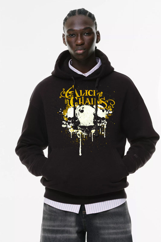 Φούτερ με κουκούλα και τσέπες Prenium ποιότητας της εταιρίας Lux in Tenebris με τύπωμα Alice in Chains